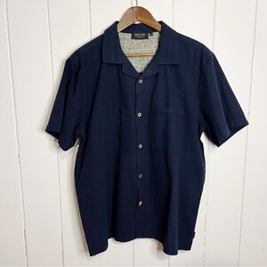 INDICODE Navy Blue 100% Cotton Button Down Shirt. Size XL.